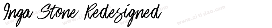 Inga Stone Redesigned字体转换
